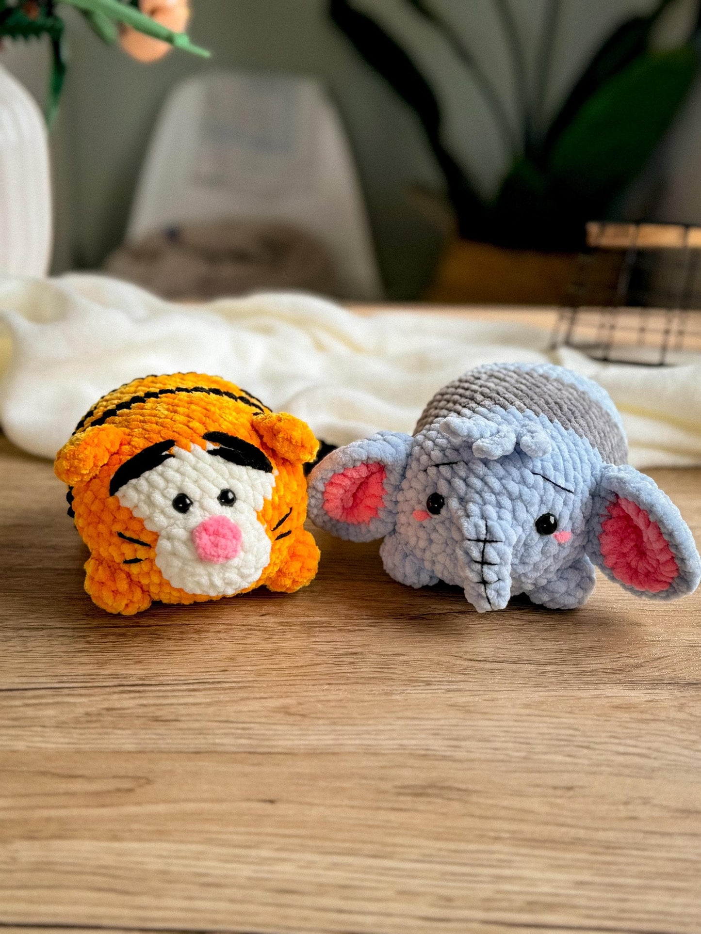 Winnie Chubby Tiger Tigger Crochet Amigurumi Pattern – PDF Toy Tutorial