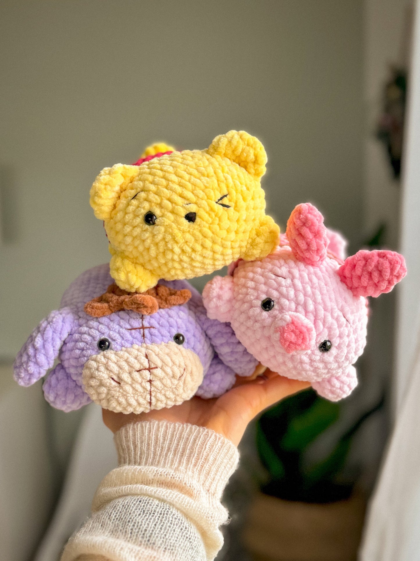 Winnie Chubby Bear Crochet Amigurumi Pattern – PDF Toy Tutorial