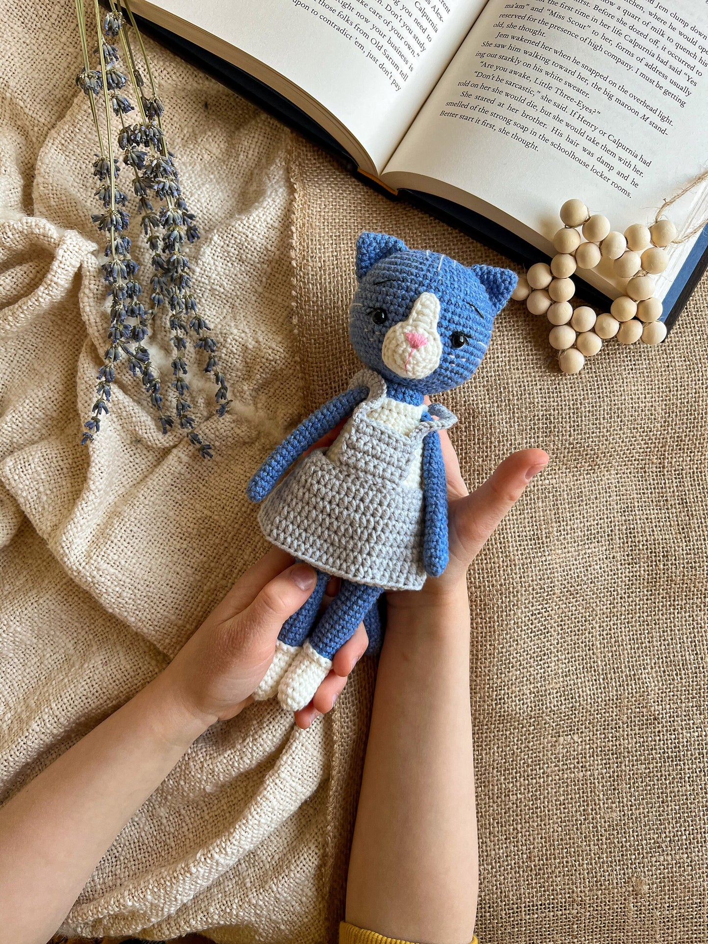 PDF Blue Kitty Amigurumi Pattern
