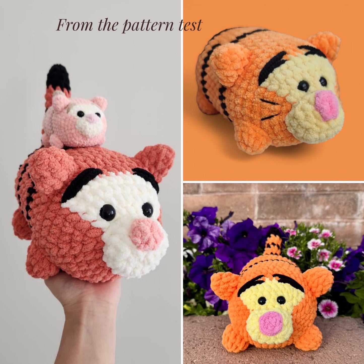 Winnie Chubby Tiger Tigger Crochet Amigurumi Pattern – PDF Toy Tutorial