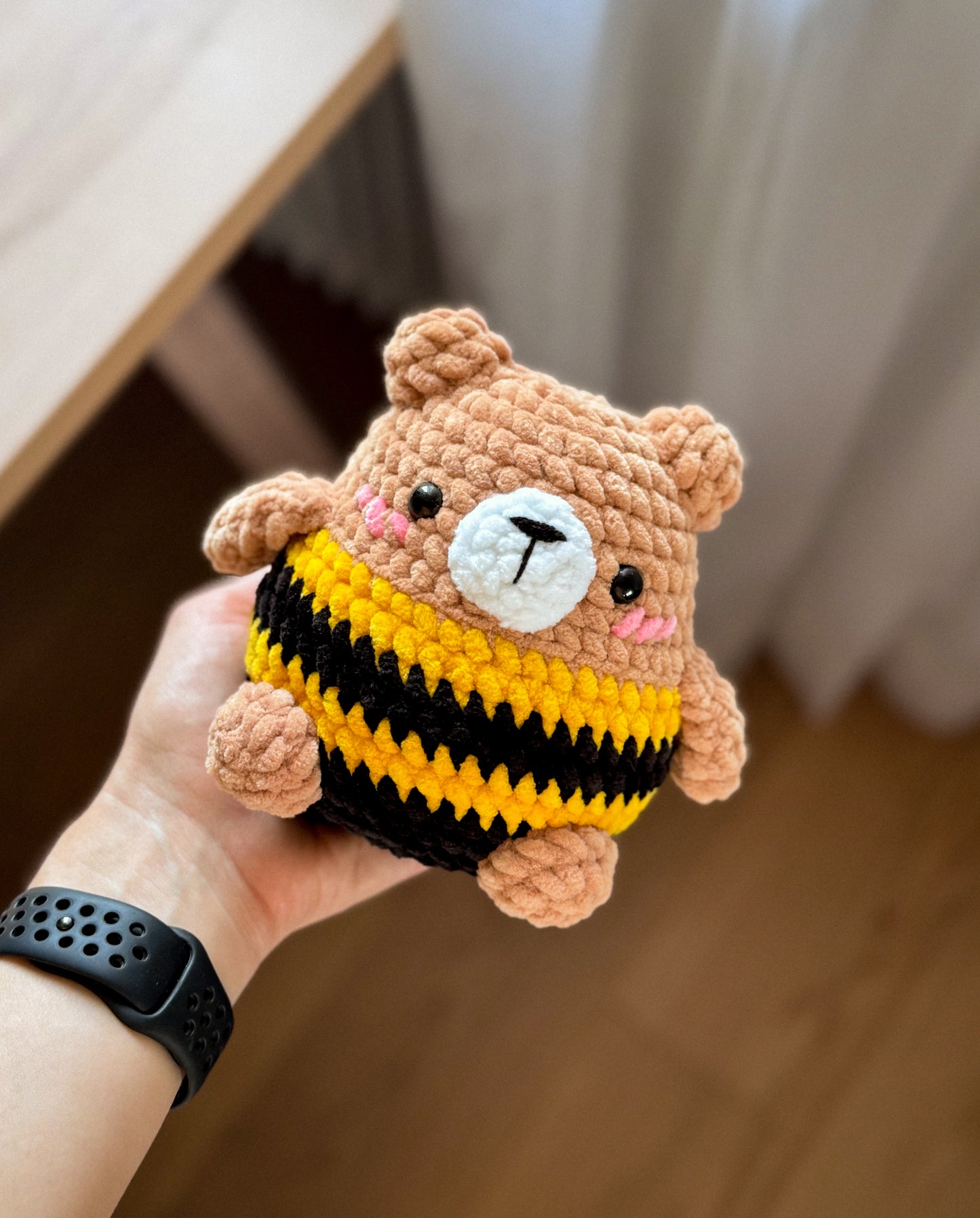 Chubby Bee-Bear Amigurumi PDF Pattern Test