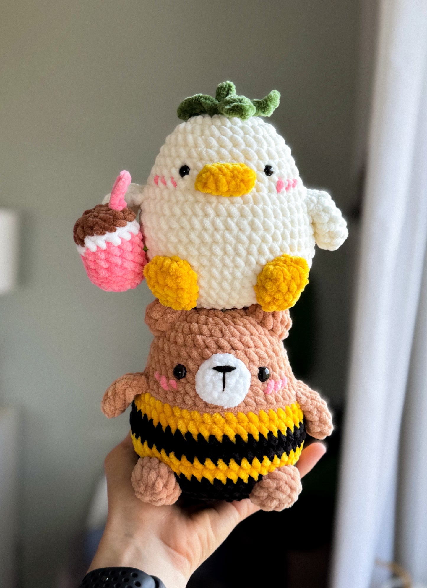Chubby Bee-Bear Amigurumi PDF Pattern Test