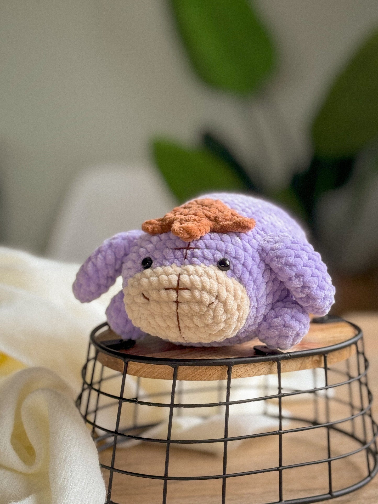 Eeyore Chubby Donkey Crochet Amigurumi Pattern – PDF Toy Tutorial