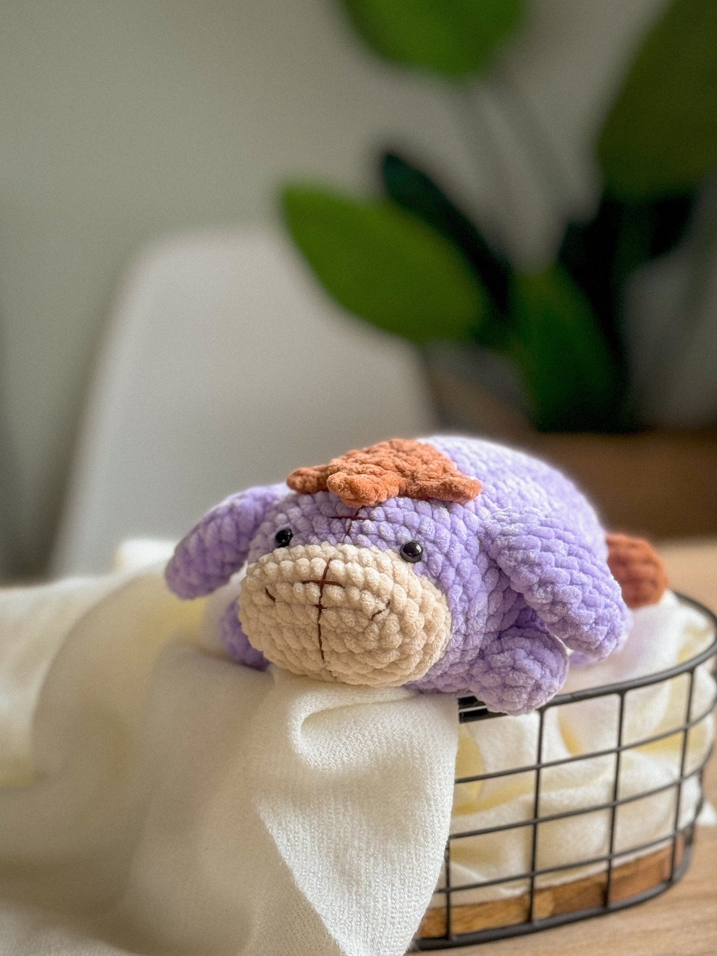 Eeyore Chubby Donkey Crochet Amigurumi Pattern – PDF Toy Tutorial