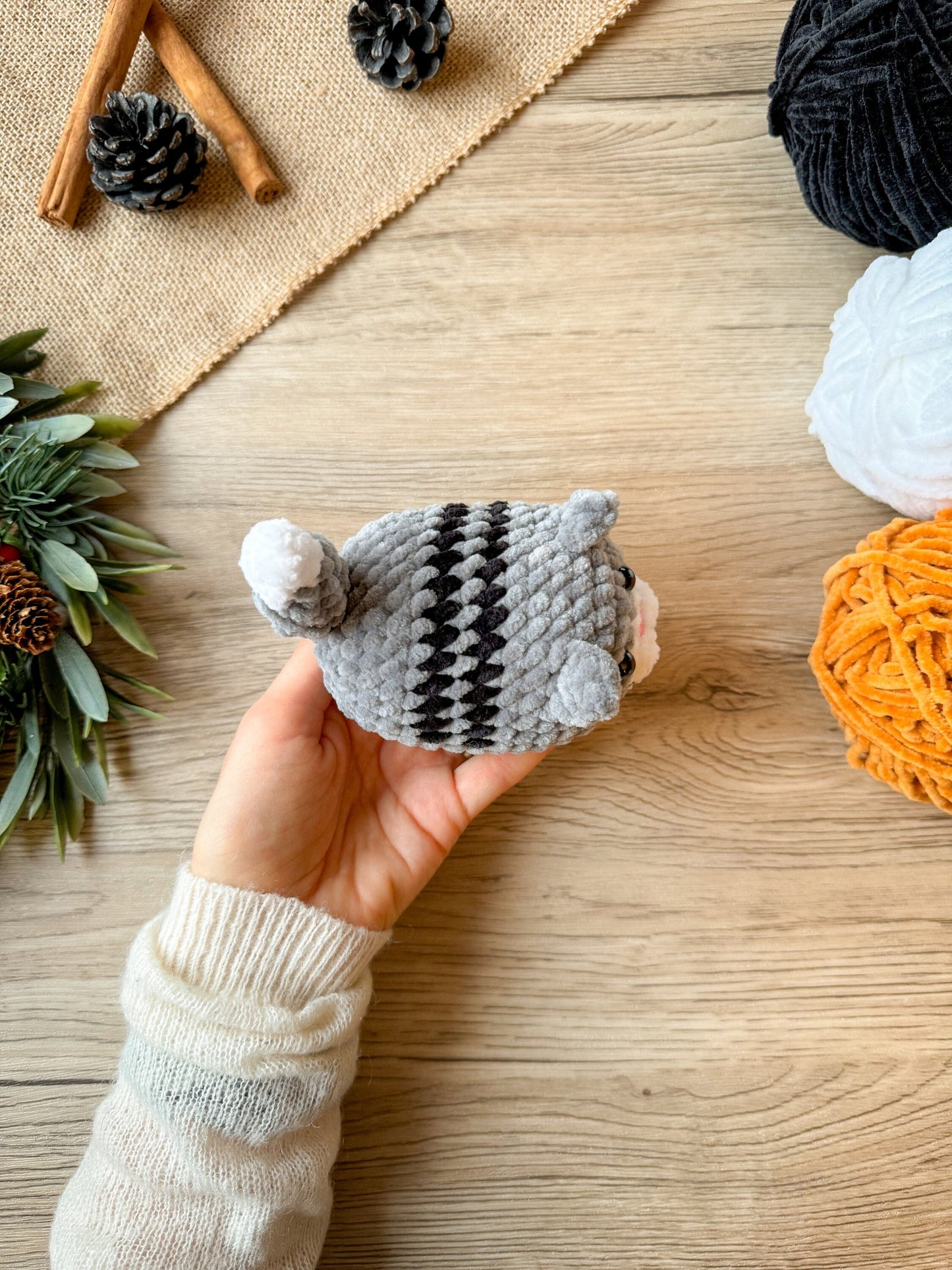 Mini Chubby Cat Loaf Crochet Amigurumi Pattern – PDF Toy Tutorial