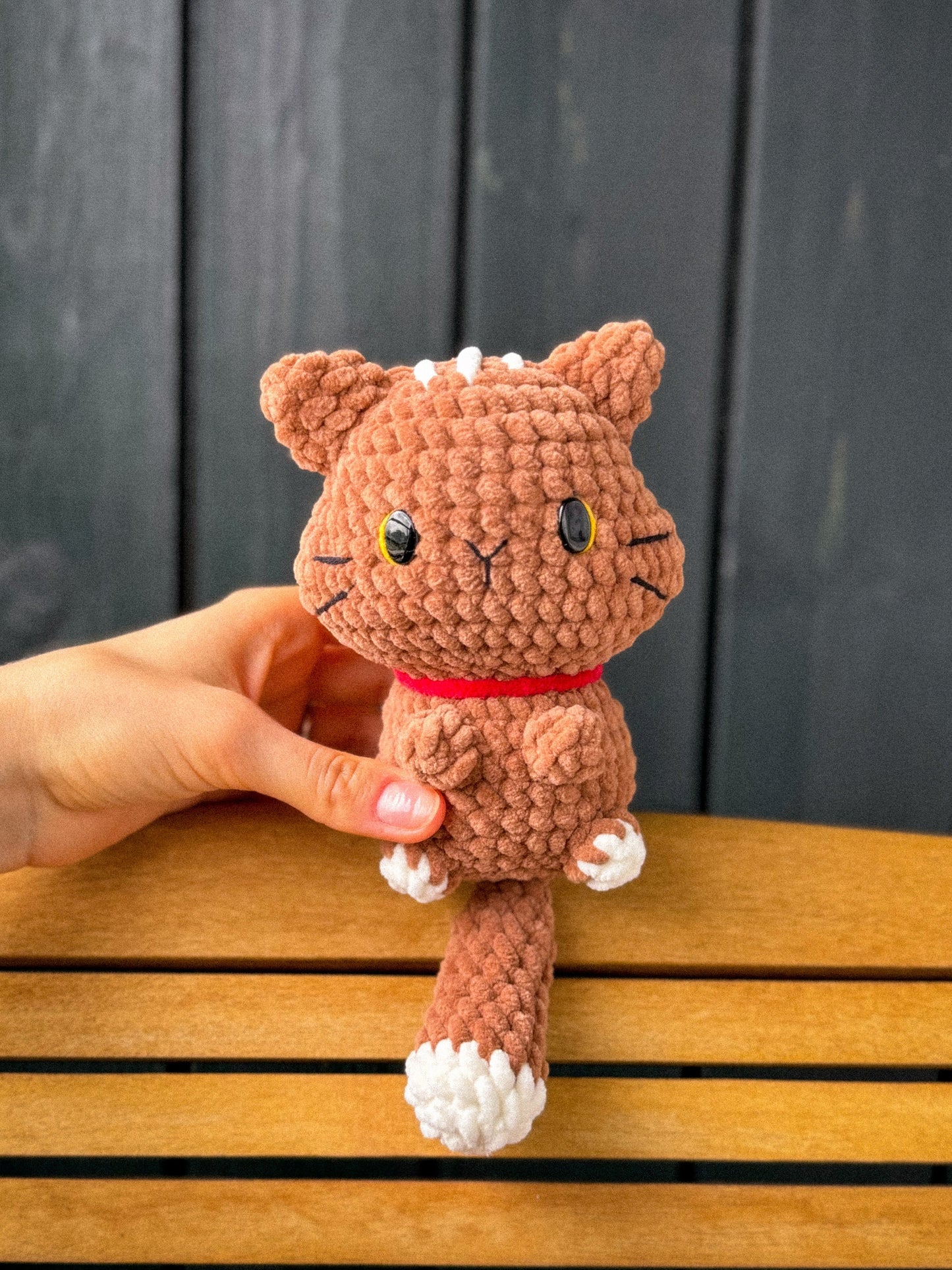 PDF Cat Murr, crochet cat low-sew amigurumi pattern