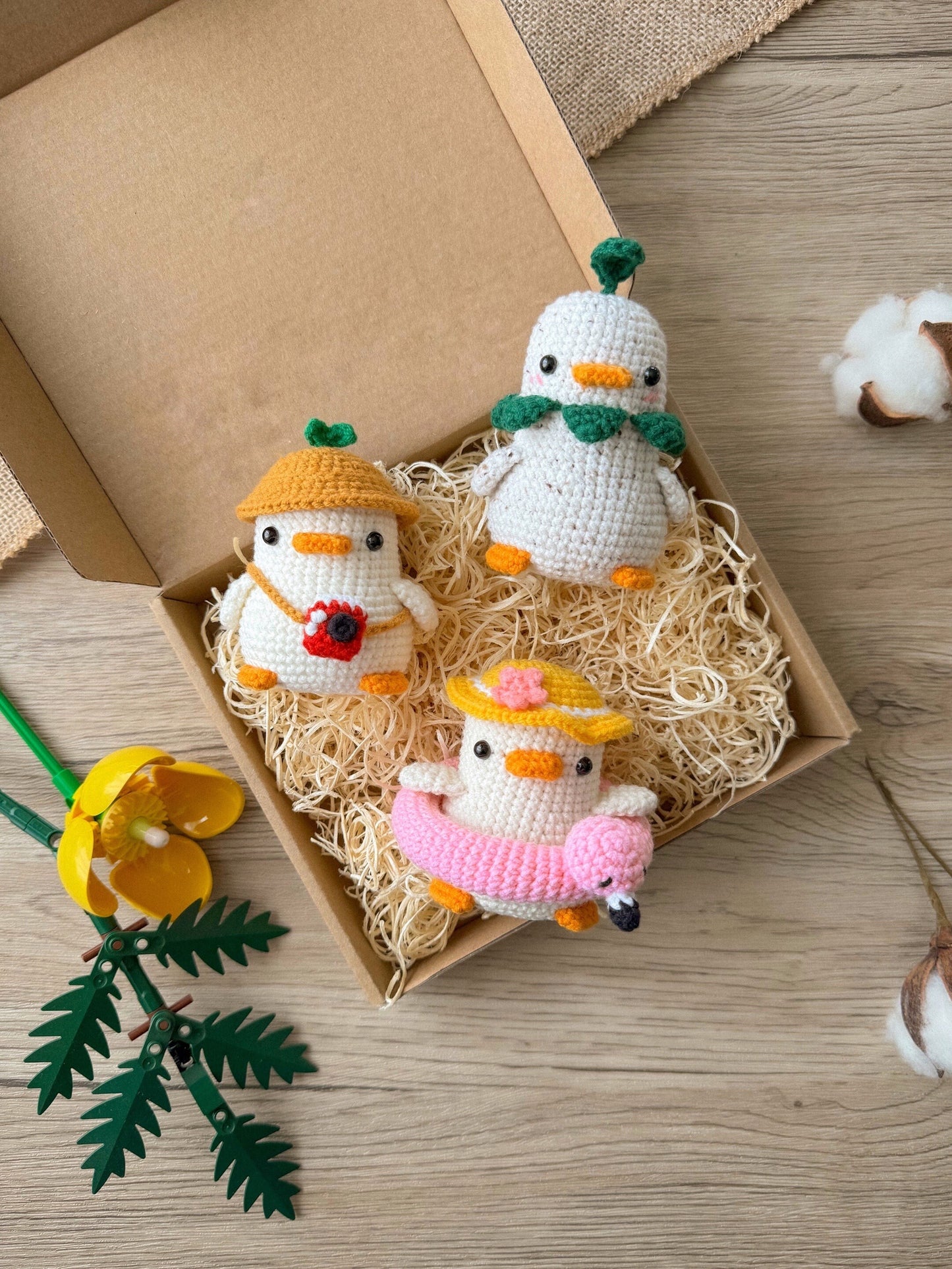Ducks Family Crochet Amigurumi Pattern – Set of 3 PDF Patterns (Bundle)