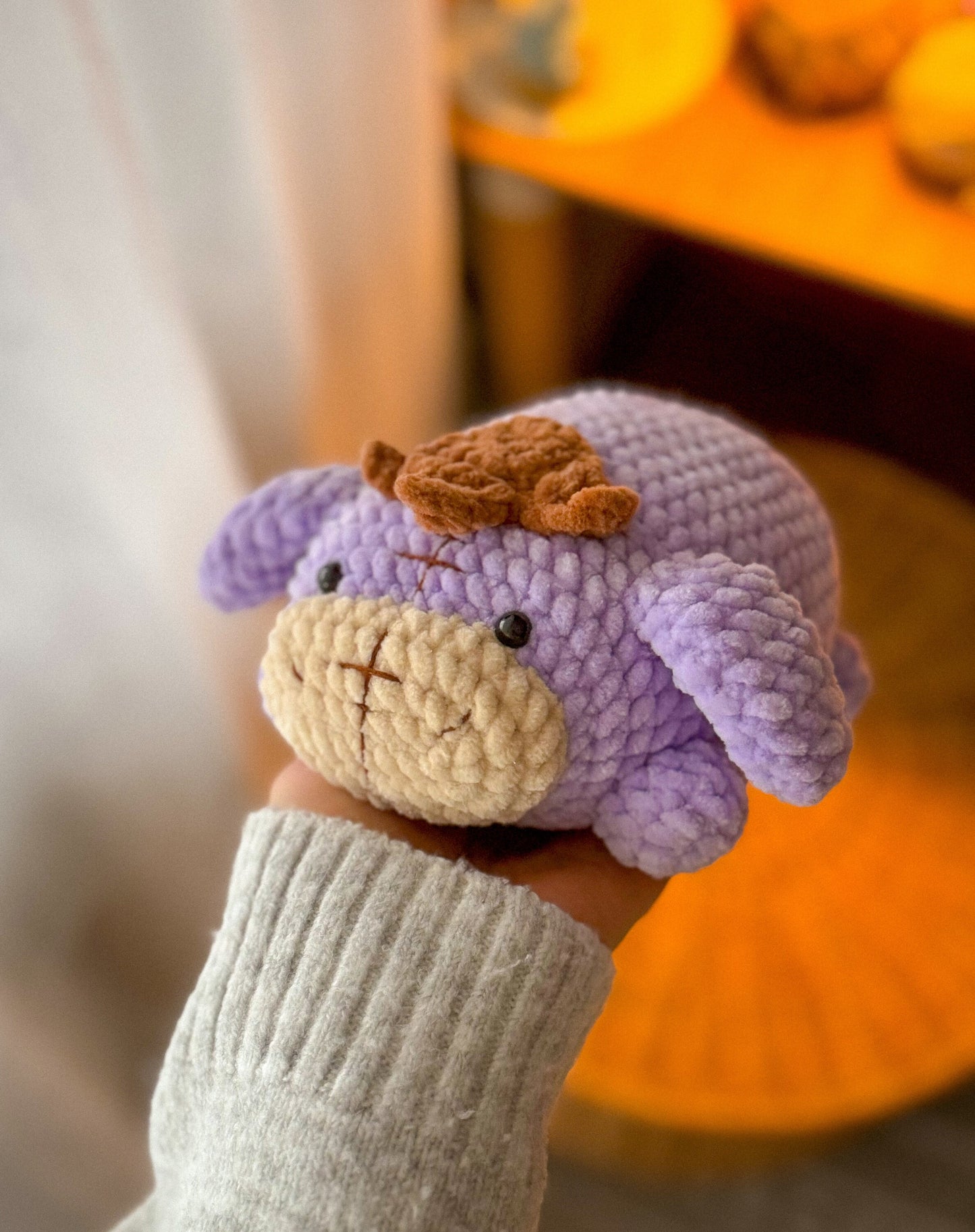 Eeyore Chubby Donkey Crochet Amigurumi Pattern – PDF Toy Tutorial