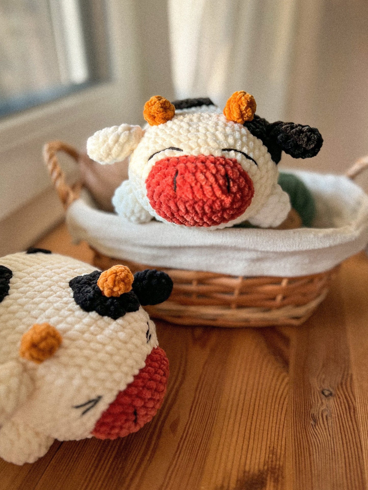 Chubby Cow Crochet Amigurumi Pattern – Cute PDF Toy Tutorial