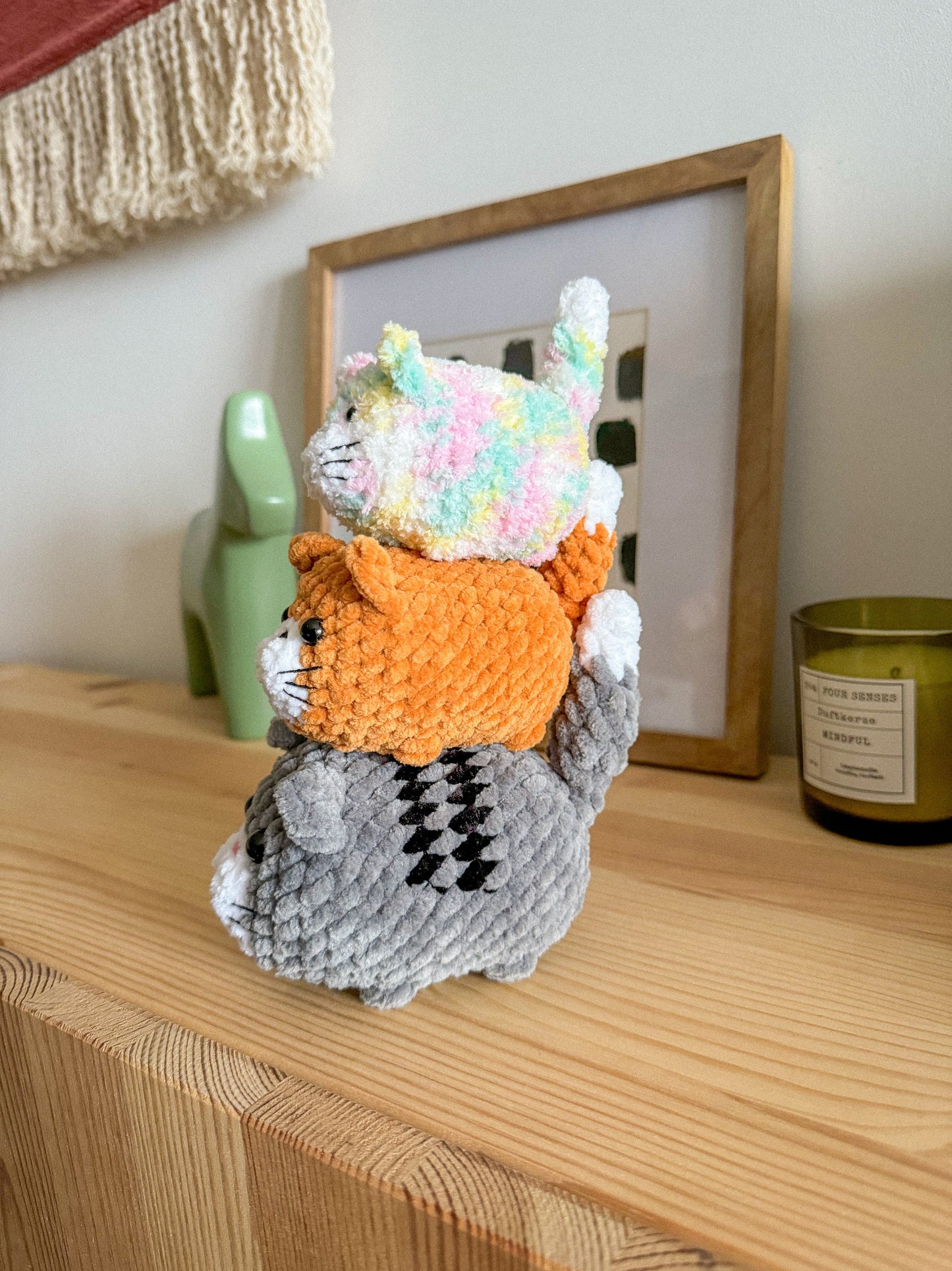 Mini Chubby Cat Loaf Crochet Amigurumi Pattern – PDF Toy Tutorial