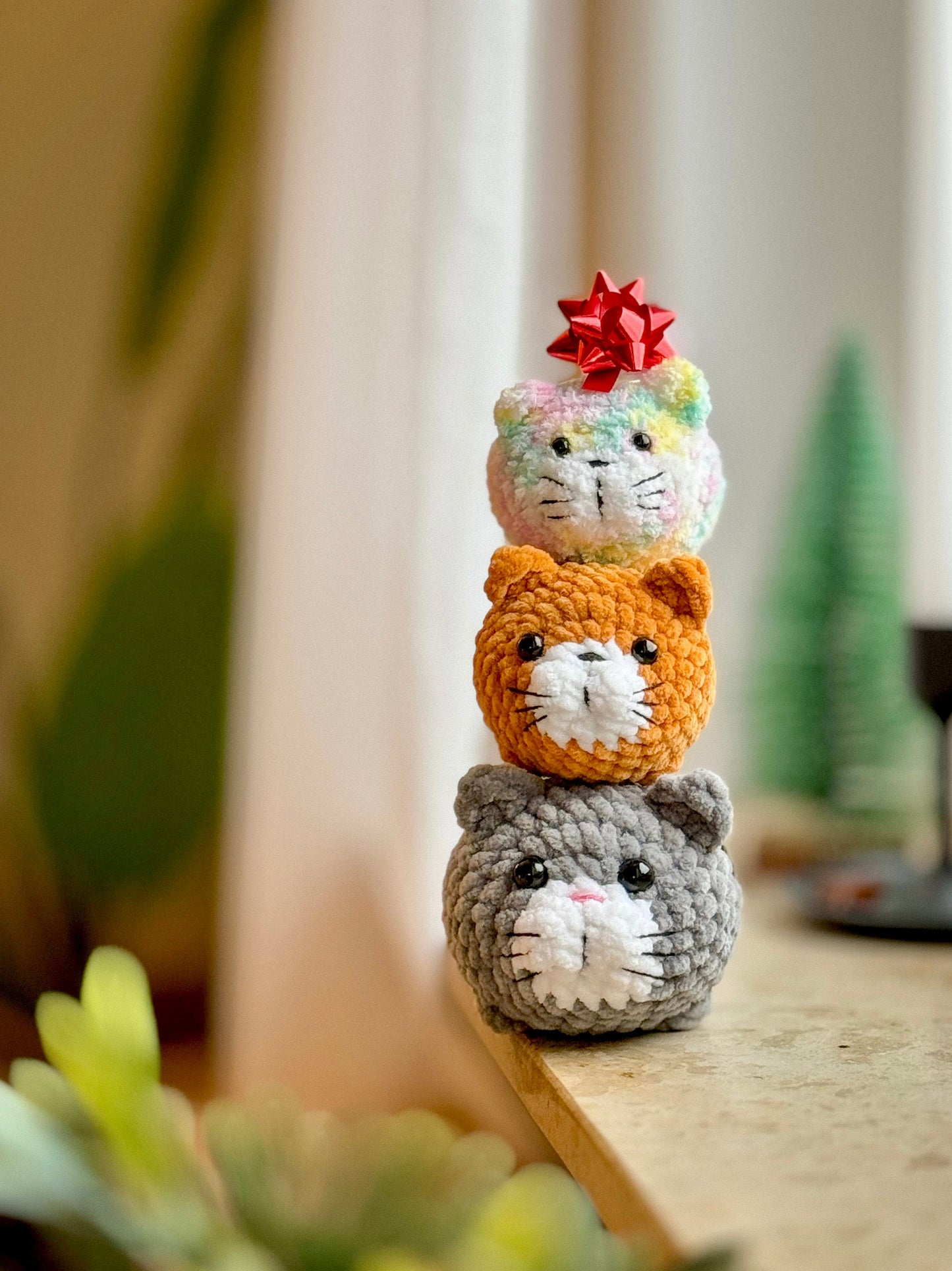 Mini Chubby Cat Loaf Crochet Amigurumi Pattern – PDF Toy Tutorial