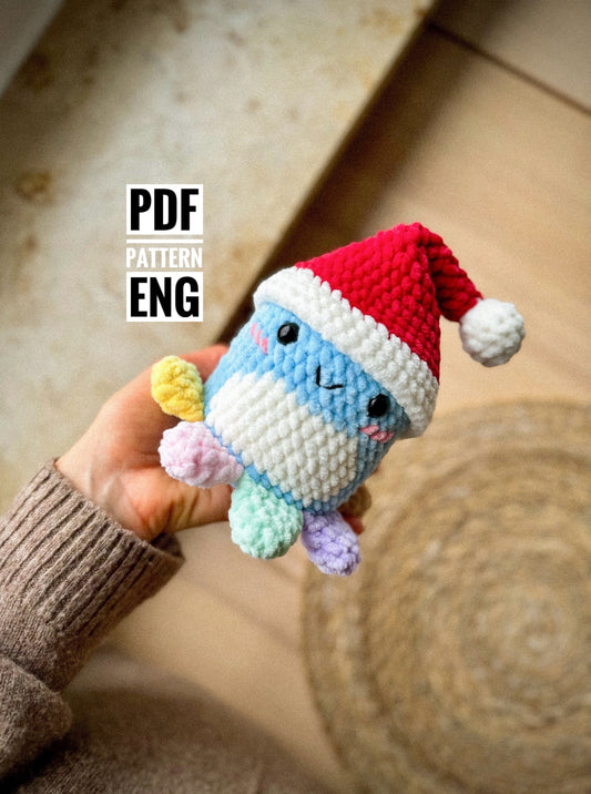 NO-SEW Rainbow Octopus Amigurumi PDF Pattern