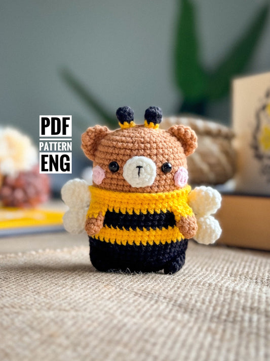 PDF Bee Bear Amigurumi Pattern