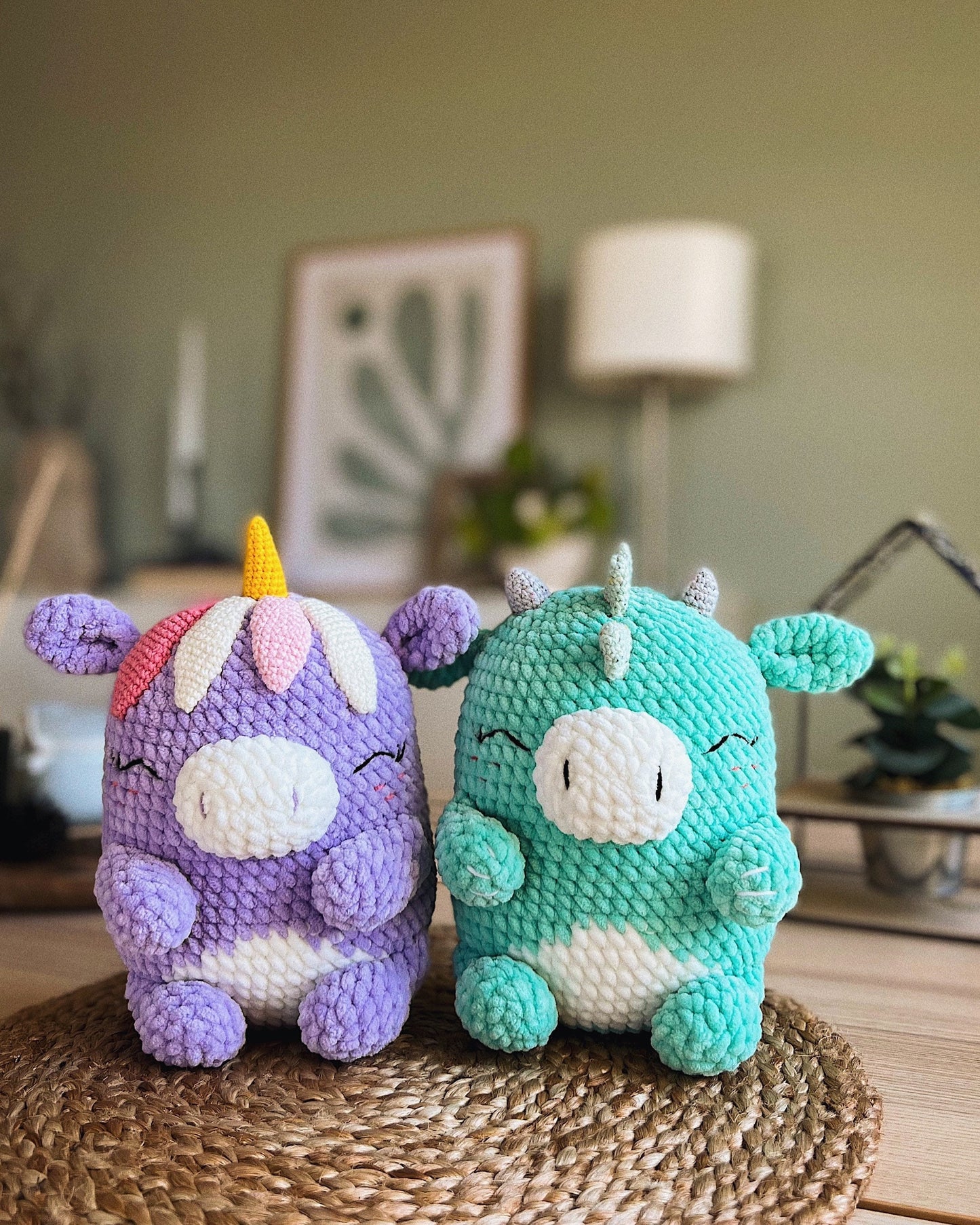 PDF Dragon and Unicorn Amigurumi Pattern