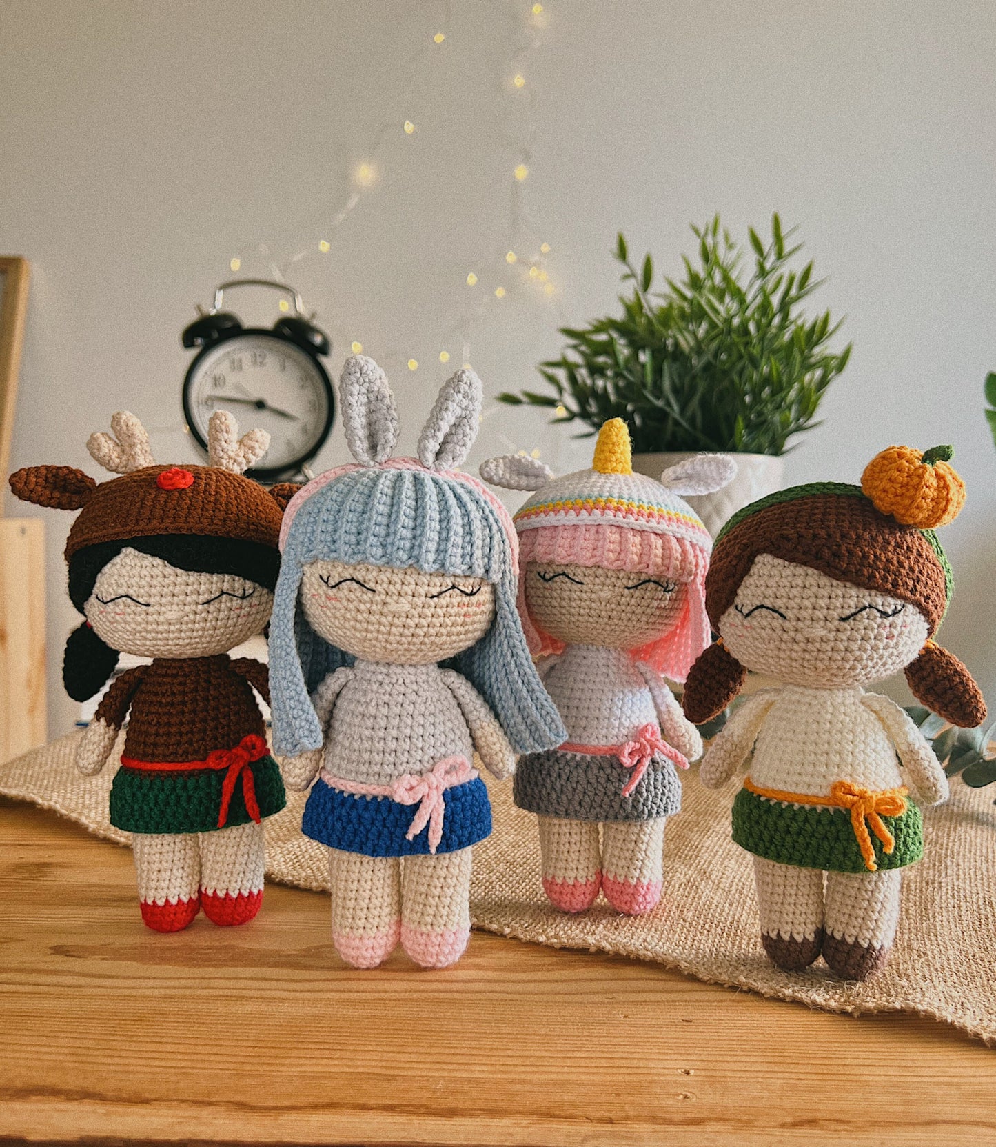 PDF Dolls Set of 4 Amigurumi Patterns