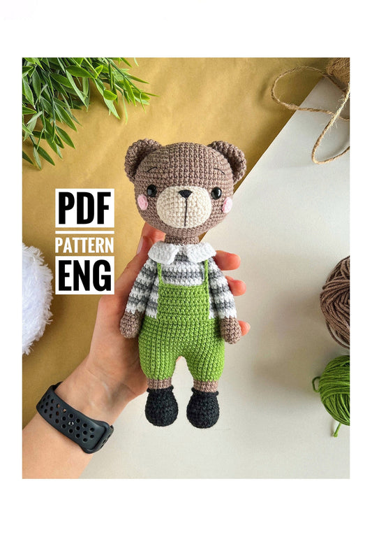 PDF Bear Arthur Amigurumi Pattern