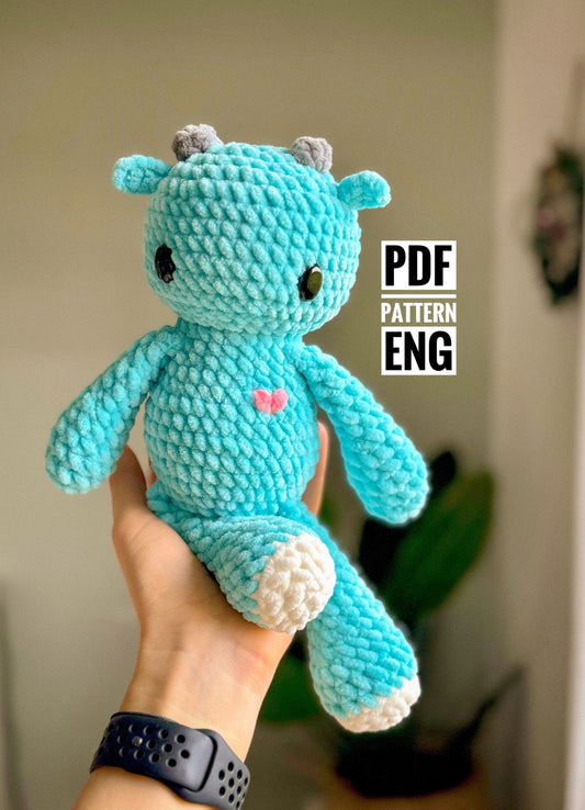 Plushie Monster crochet pattern, Amigurumi PDF Pattern