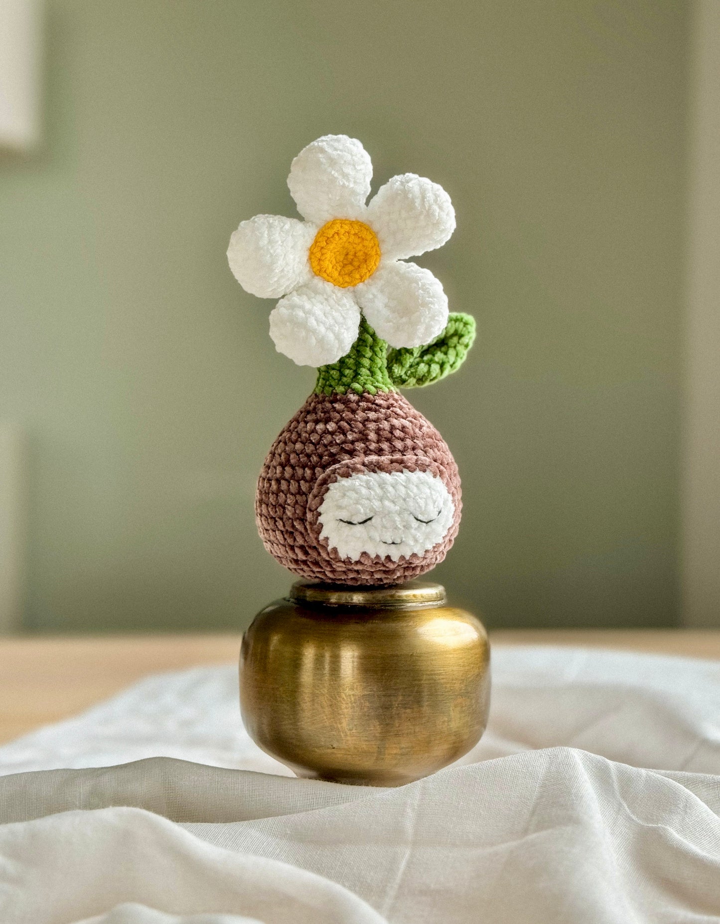 PDF Baby Flower Amigurumi Pattern, flower bulb doll