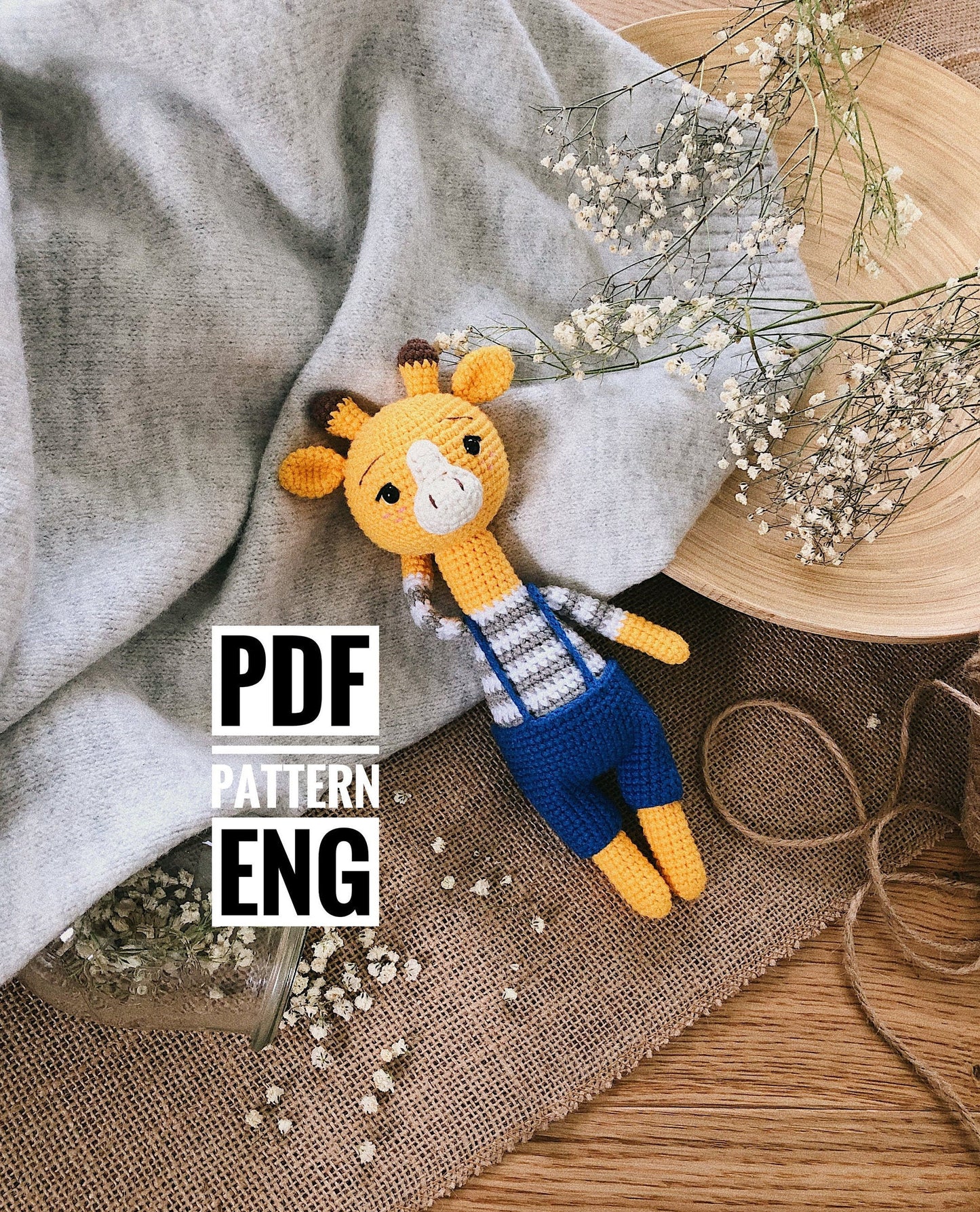 PDF Giraffe Billy Amigurumi Pattern