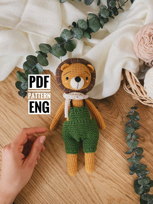 PDF Lion Leonard Amigurumi Pattern