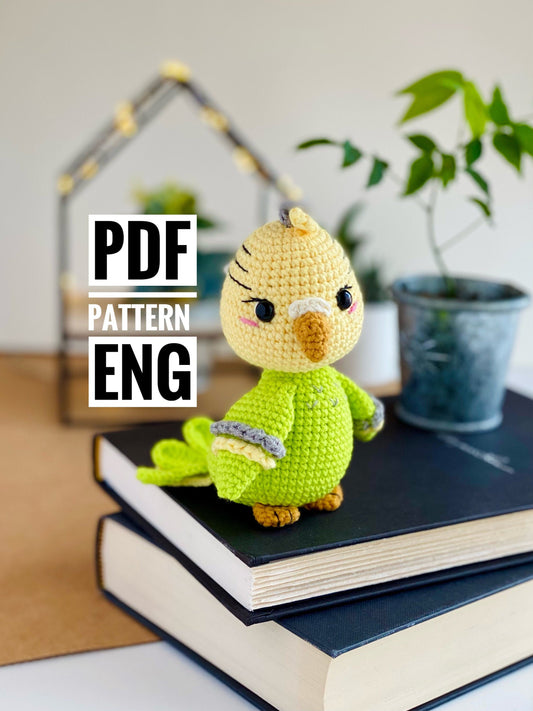 PDF Parrot Poe Amigurumi Pattern