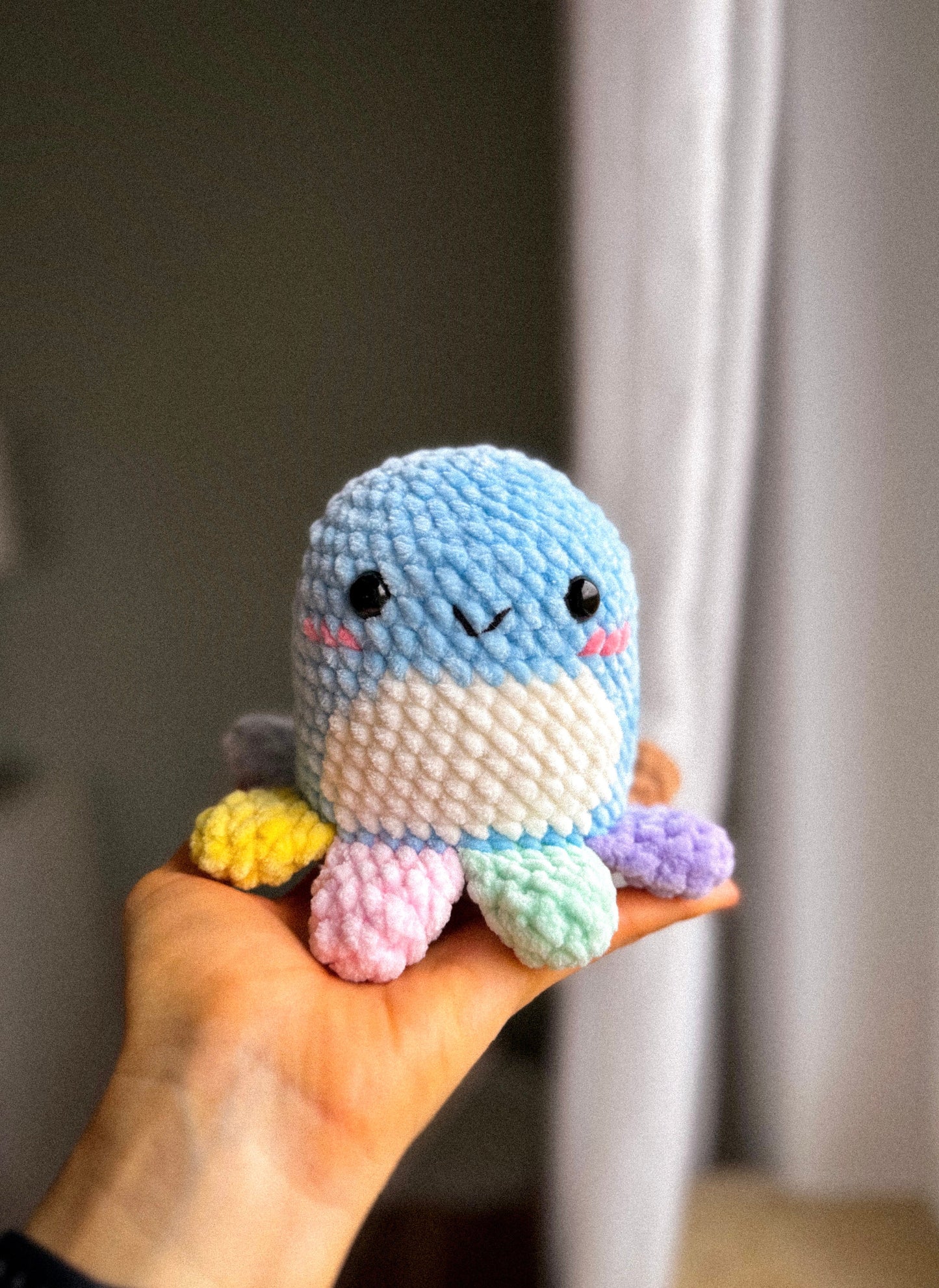 NO-SEW Rainbow Octopus Amigurumi PDF Pattern