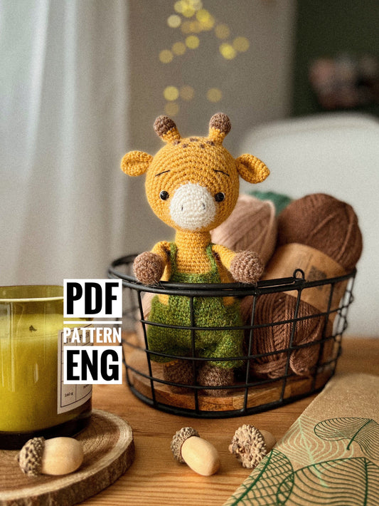 PDF Giraffe Cooper  Amigurumi Pattern