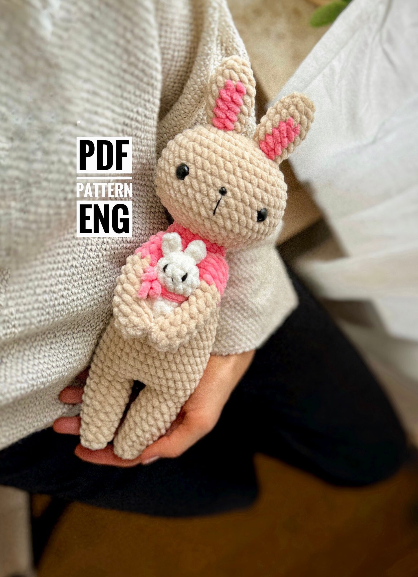 PDF Crochet Bunny Amigurumi Pattern