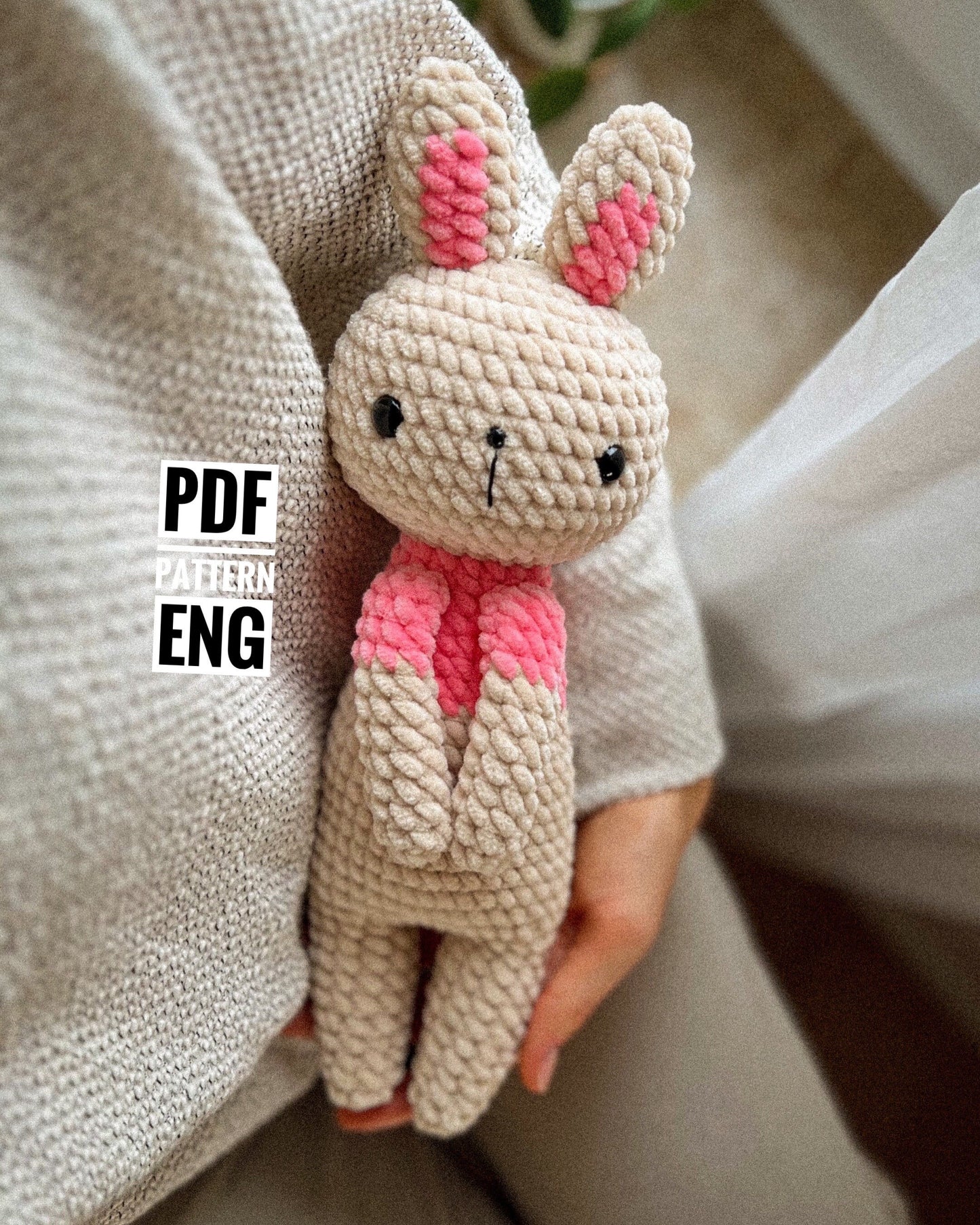 PDF Crochet Bunny Amigurumi Pattern