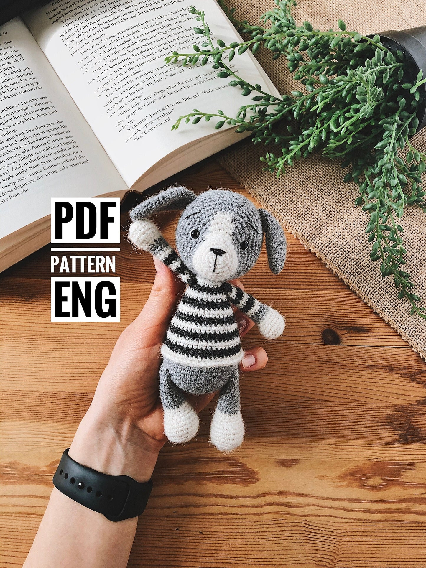 Dog Charley Crochet Amigurumi Pattern – Cute Puppy PDF Tutorial