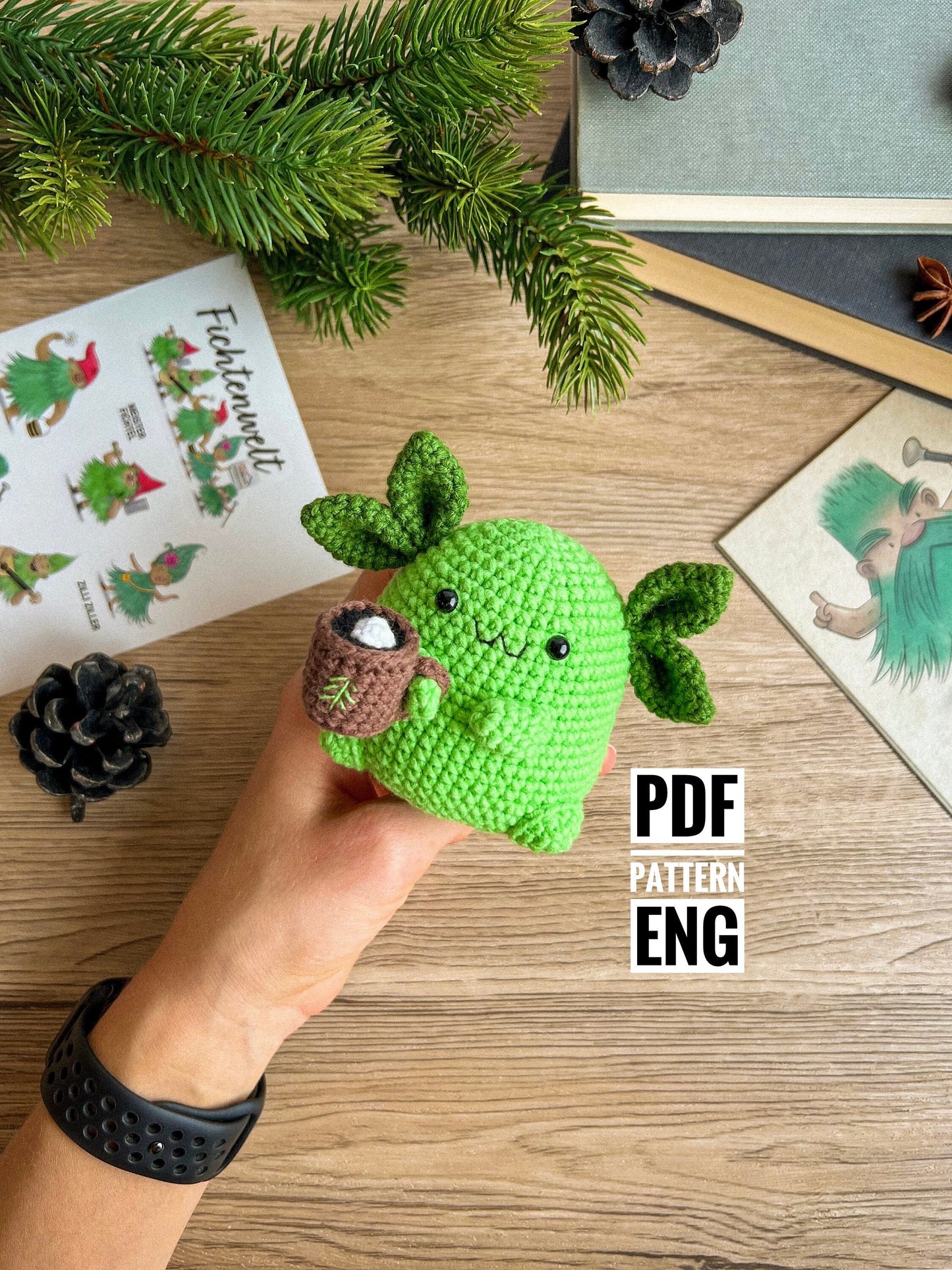 Forest Spirit Crochet Amigurumi Pattern – Fantasy Creature PDF Tutorial